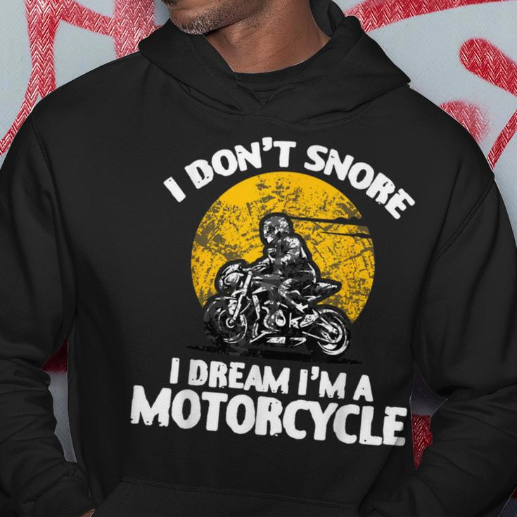 I Don't Snore I Dream I'm A Motorcycle Dad Vintage Hoodie Unique Gifts