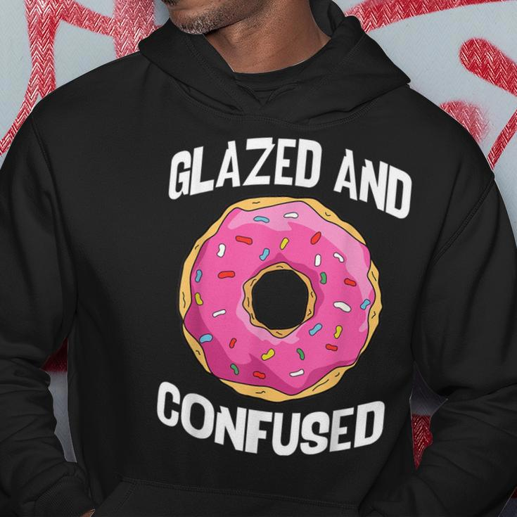 Donut Glazed And Confused Pink Donuts Lover Hoodie Unique Gifts
