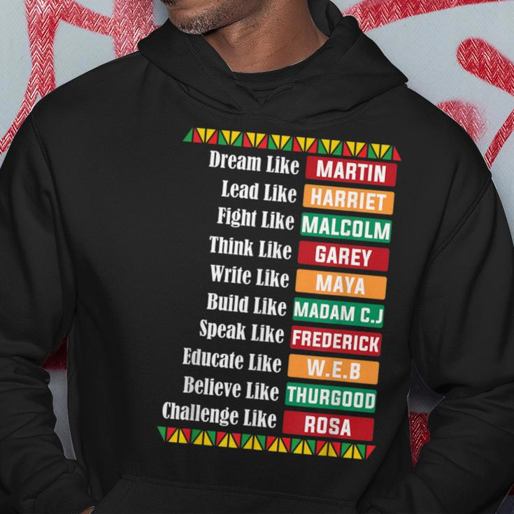 Dream Like Martin Black History African Proud Afro American Hoodie Funny Gifts