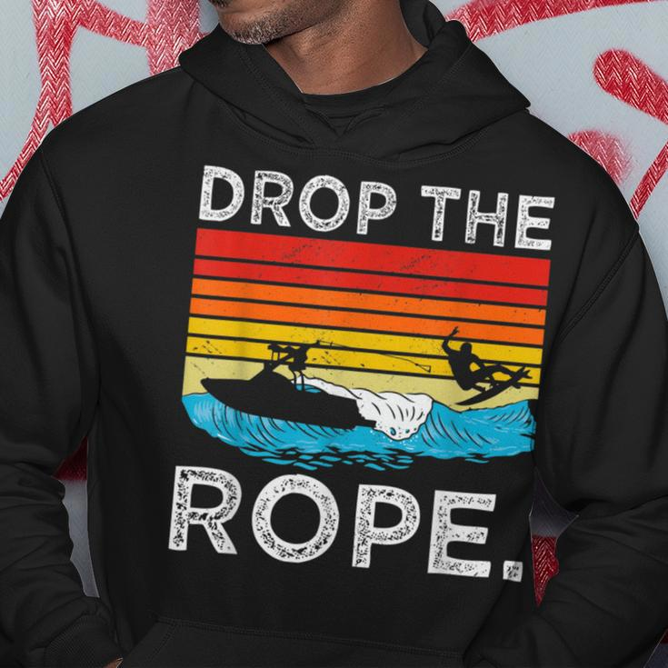 Drop The Rope Surfboarding Surfer Summer Surf Water Sports Hoodie Unique Gifts