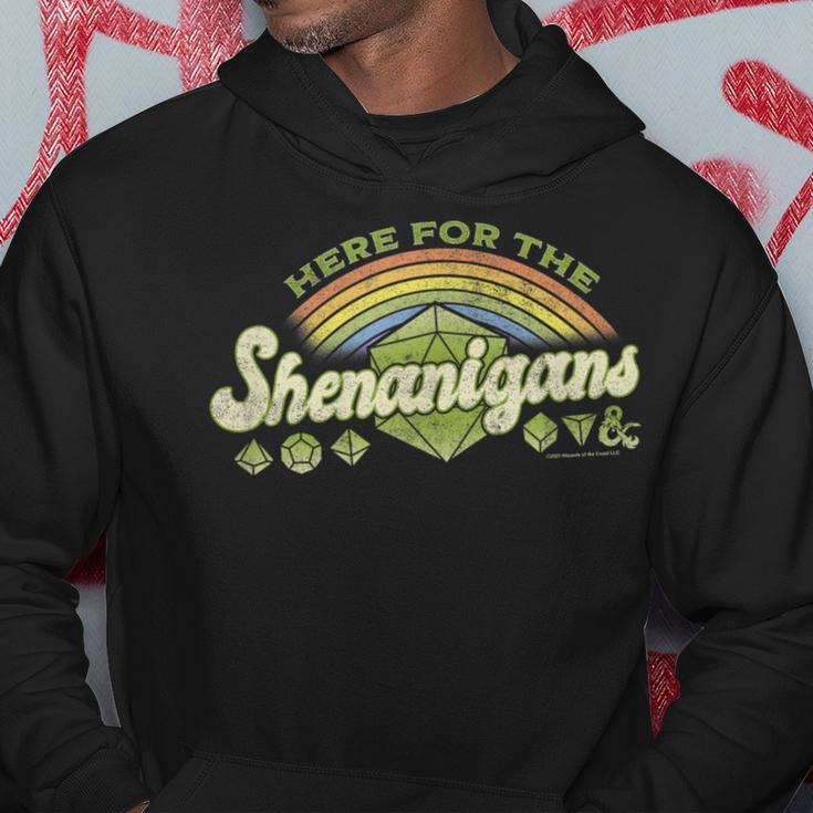 Dungeons & Dragons Here For The Shenanigans St Patrick's Hoodie Funny Gifts