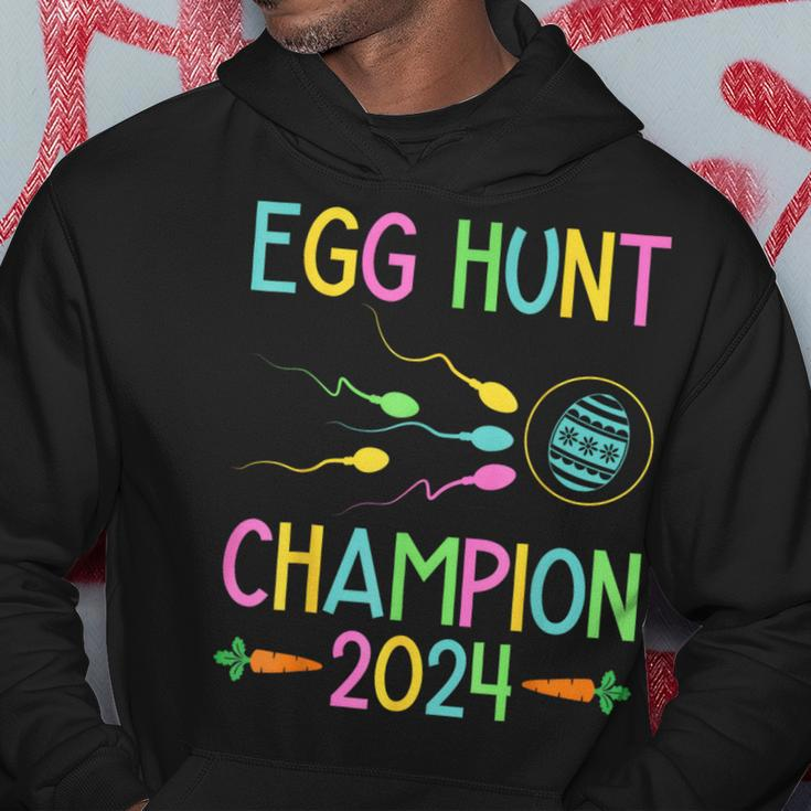 Easter Egg Hunt Champion Dad Pregnancy Announcement Hoodie Funny Gifts
