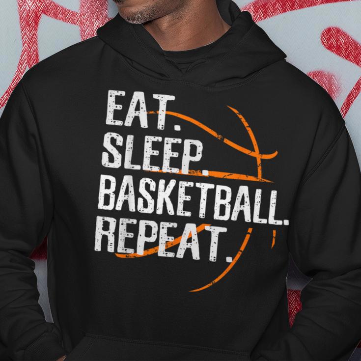 Eat Sleep Basketball Repeat For Basketball Fan Hoodie Lustige Geschenke