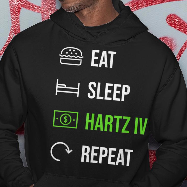 Eat Sleep Hartz 4 Repeat Hoodie Lustige Geschenke