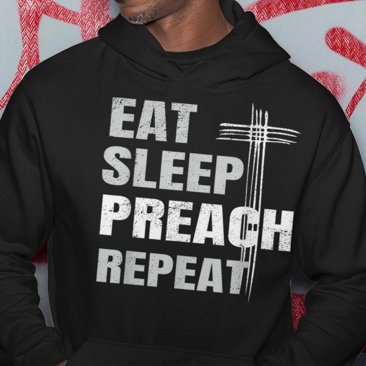 Eat Sleep Preach Repeat Youth Pastor Hoodie Unique Gifts