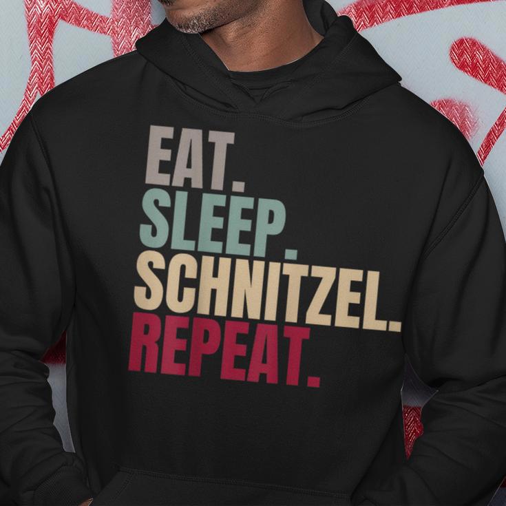 Eat Sleep Schnitzel Repeat Hoodie Lustige Geschenke