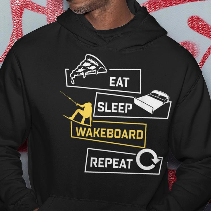 Eat Sleep Wakeboarding Wakeboard Wakeboarder Board Hoodie Lustige Geschenke