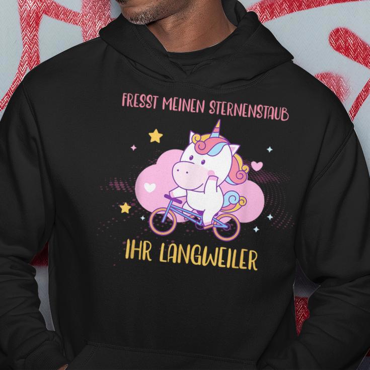 Eats Meinen Sternenstaub Ihr Langweiler Unicorn Bicycle Hoodie Lustige Geschenke