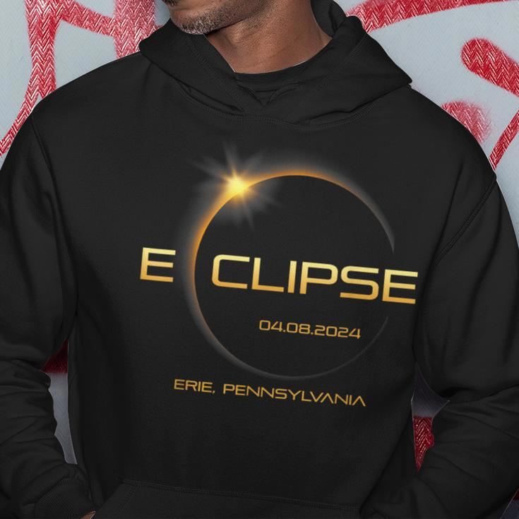 Eclipse 2024 Totality Eclipse Solar Erie Pennsylvania Hoodie Unique Gifts