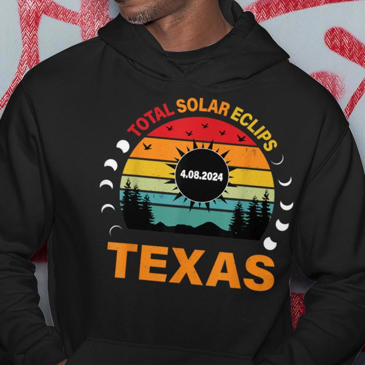 Eclipse Solar 2024 Texas Vintage Totality Texas Hoodie Unique Gifts