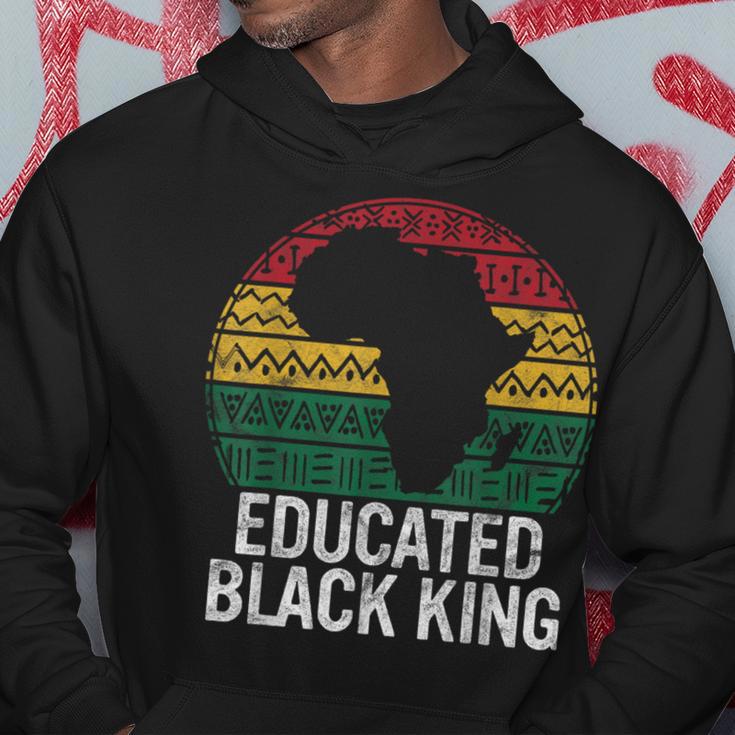 Educated Black King History Month African Pride Teacher Hoodie Unique Gifts