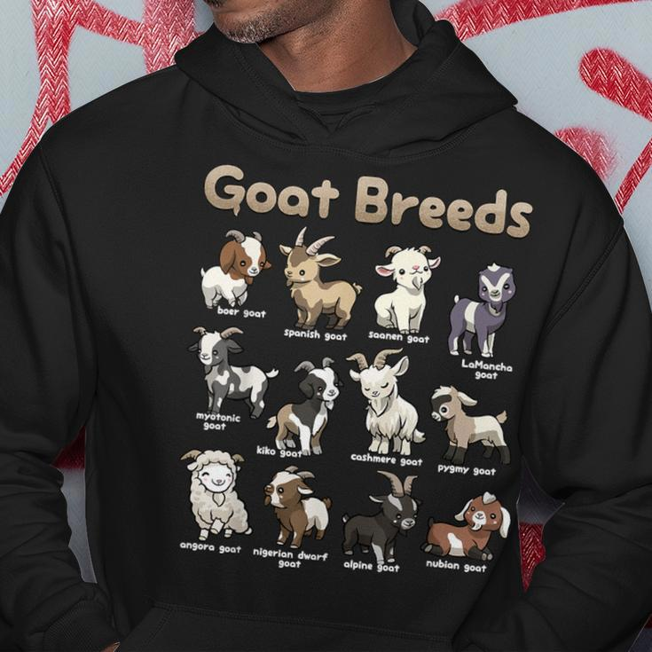 Educational Goat Goat Breeds Farm Animals Of The World Hoodie Unique Gifts
