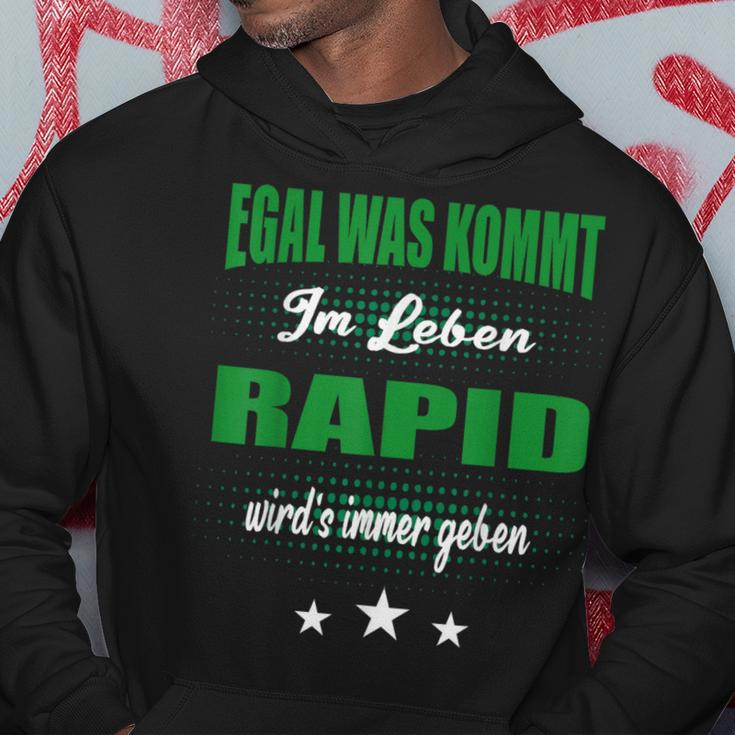 Egal Was Kommt Im Leben Rapidler Footballienna Hoodie Lustige Geschenke