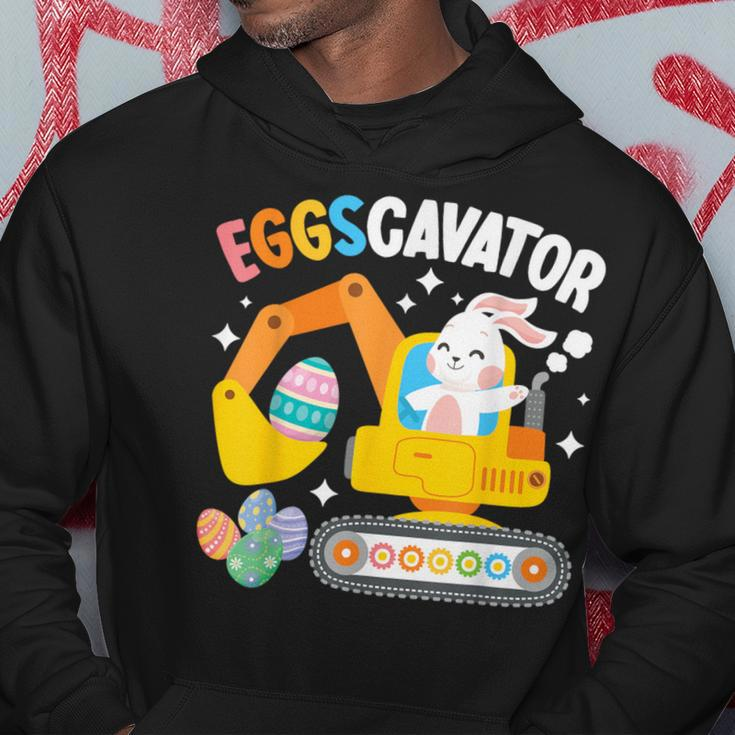 Eggscavator Easter Egg Hunt Construction Truck Toddler Boys Hoodie Personalized Gifts