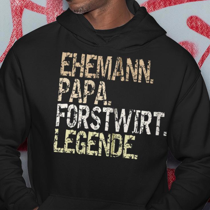 Ehemann Papa Forstwirt Legende Förster Waldarbeiter Outfit Kapuzenjacke Kapuzenpullover Lustige Geschenke