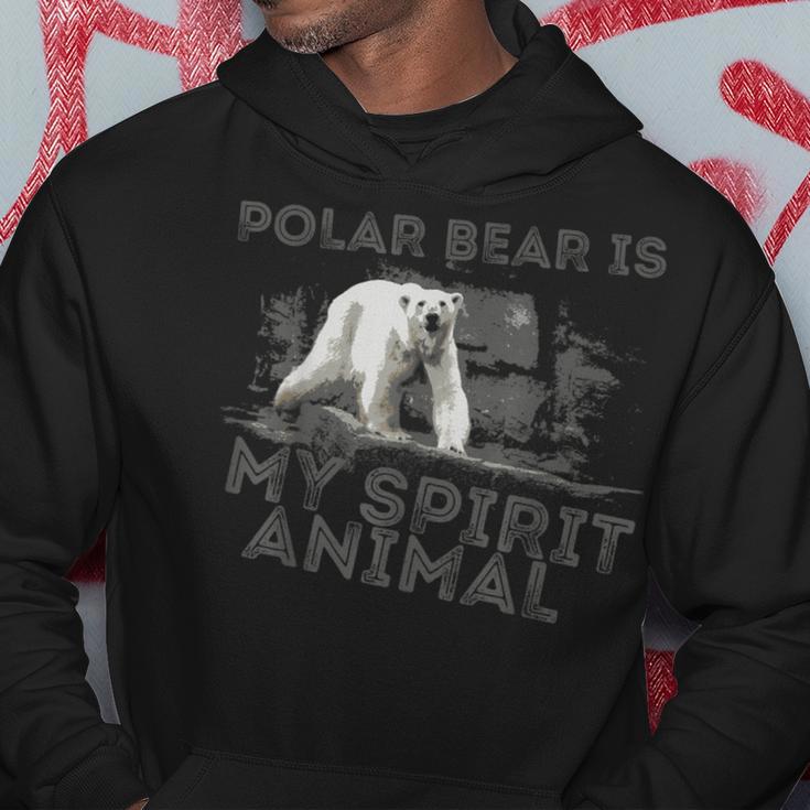 Eisbär Ist Mein Geistiges Tier Kapuzenpullover Lustige Geschenke