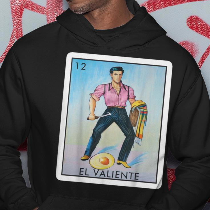 El Valiente Mexican Lottery Bingo Game The Brave Card Hoodie Unique Gifts