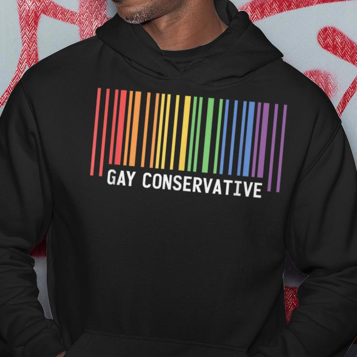 Election Gay Republican Conservative Barcode Hoodie Unique Gifts