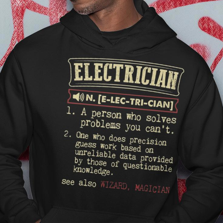 Electrician Dictionary Definition Hoodie Unique Gifts