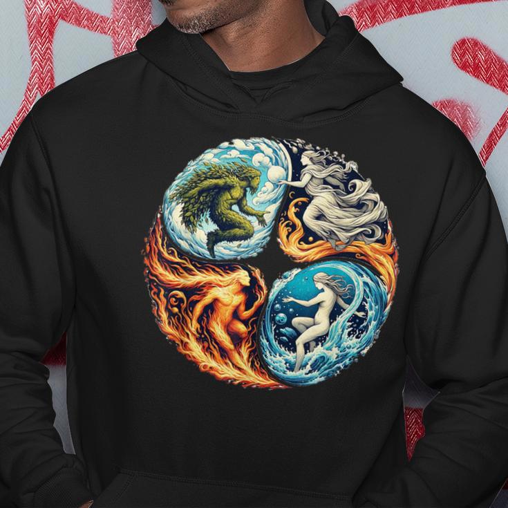 Elemental Harmony Earth Fire Air Water Hoodie Seseable CA