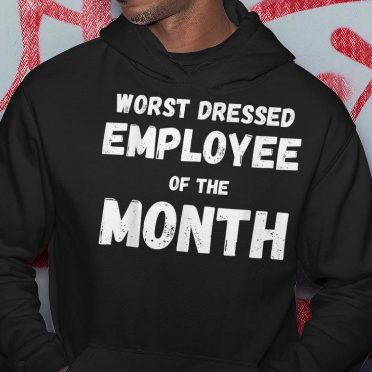 Employee Of The Month Vintage Worst Dressed Hoodie Unique Gifts