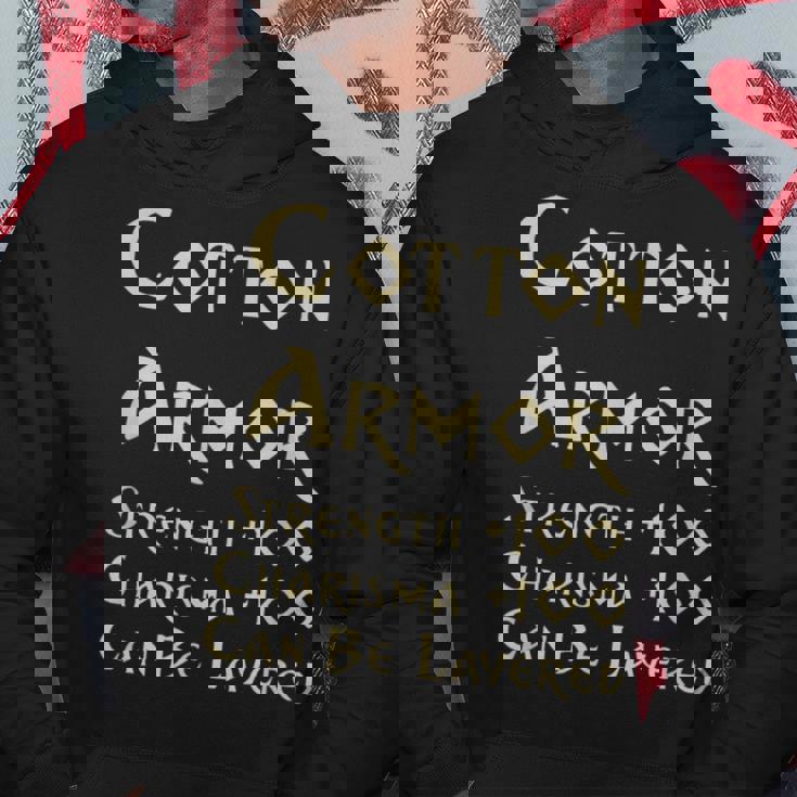 En Coton Armure Statistiques Drôles D'équipement De Jeu Rpg Sweat à capuche Cadeaux drôles