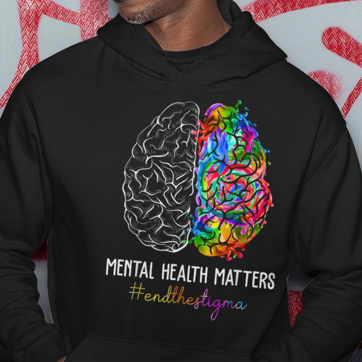 End The Stigma Mental Health Matters Mental Awareness Hoodie Unique Gifts