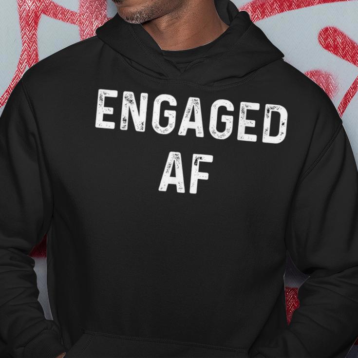 Engaged Af Couple Newlywed Apparel Hoodie Unique Gifts