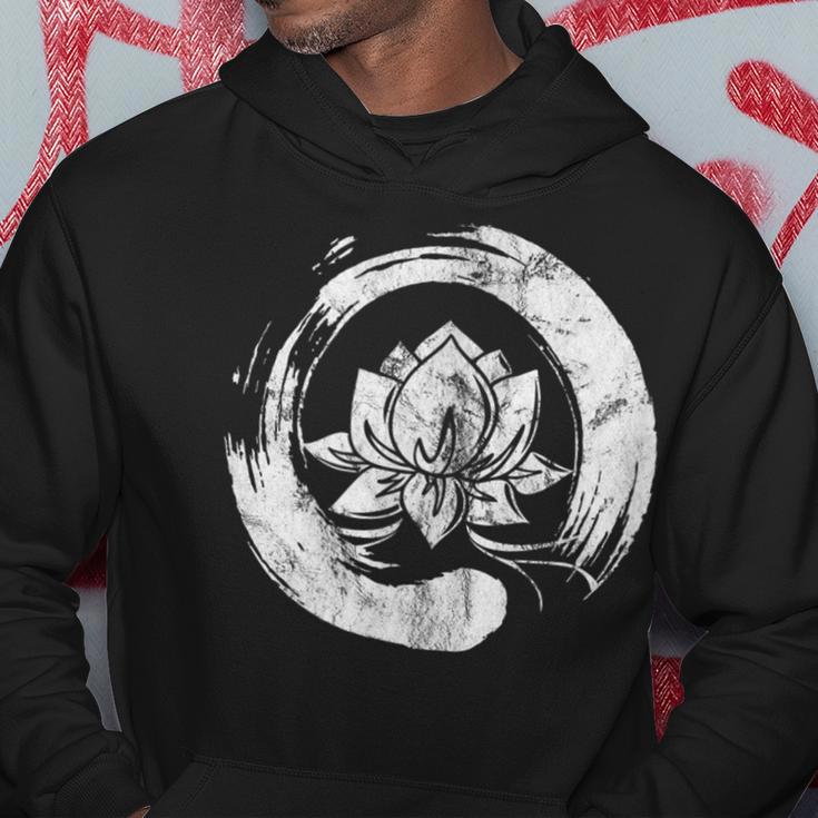 Enso Zen Circle Of Enlightenment Lotus Vintage Hoodie Unique Gifts