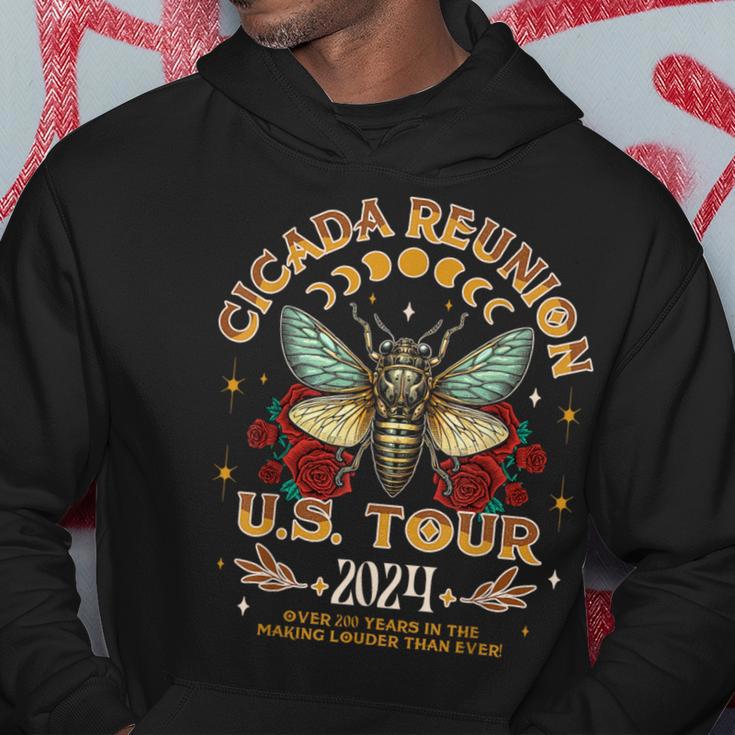 Entomologist Cicada Lover Cicada Reunion Us Tour 2024 Hoodie Unique Gifts