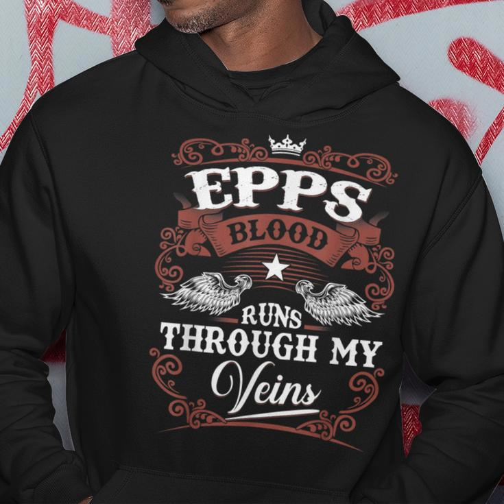 Epps Blood Runs Through My Veins Vintage Family Name Hoodie Funny Gifts