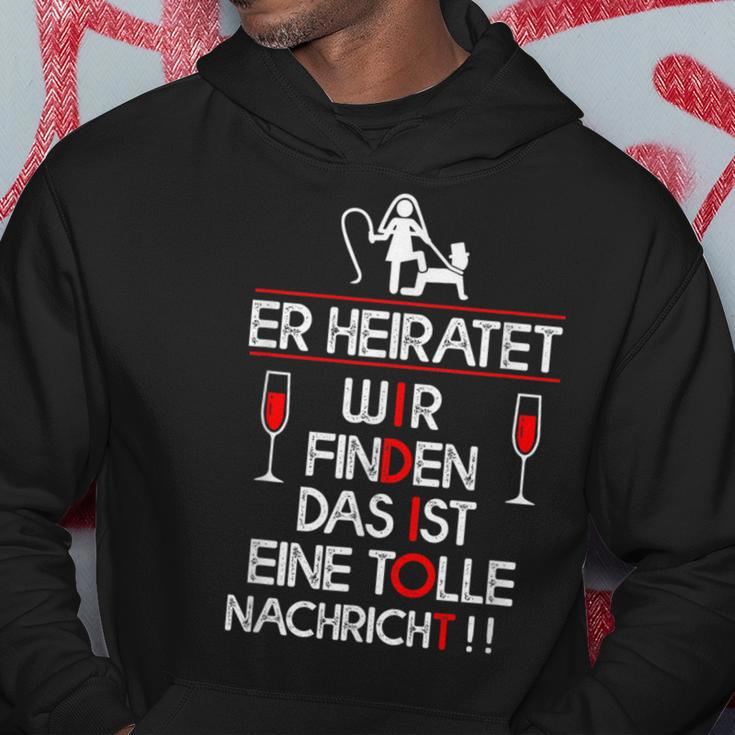 Er Heiratet Idiot Stag Night Hoodie Lustige Geschenke