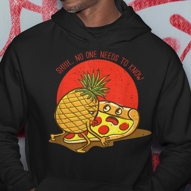 Es Muss Kein Wissen Pizza & Pineapple Hawaii Essen Hoodie Lustige Geschenke