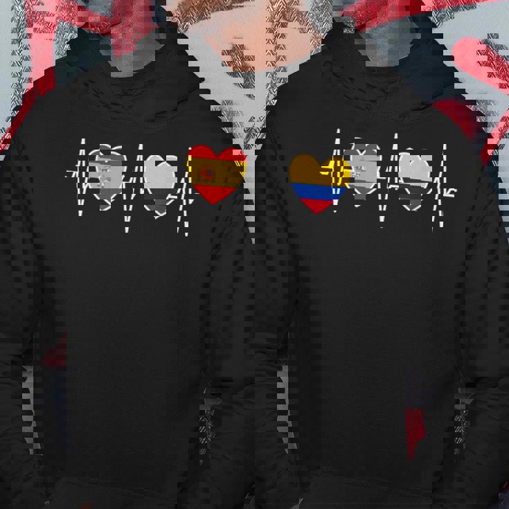 España Y Colombia Banderas Banderas De Colombia Sudadera Regalos divertidos