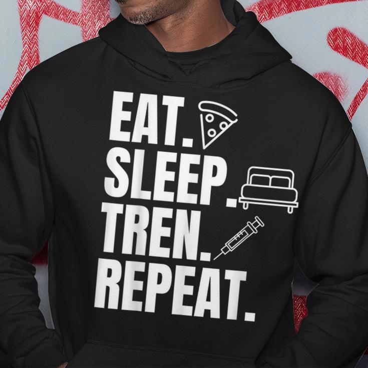 Essen Sleeep Tren Repeat Gym Trenbolon Kapuzenpullover Lustige Geschenke