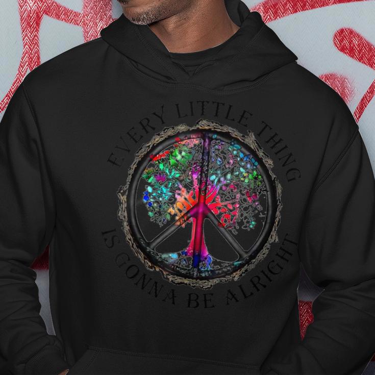 Every Little Thing Is Gonna Be Alright Yoga Tree Root Color Hoodie Unique Gifts