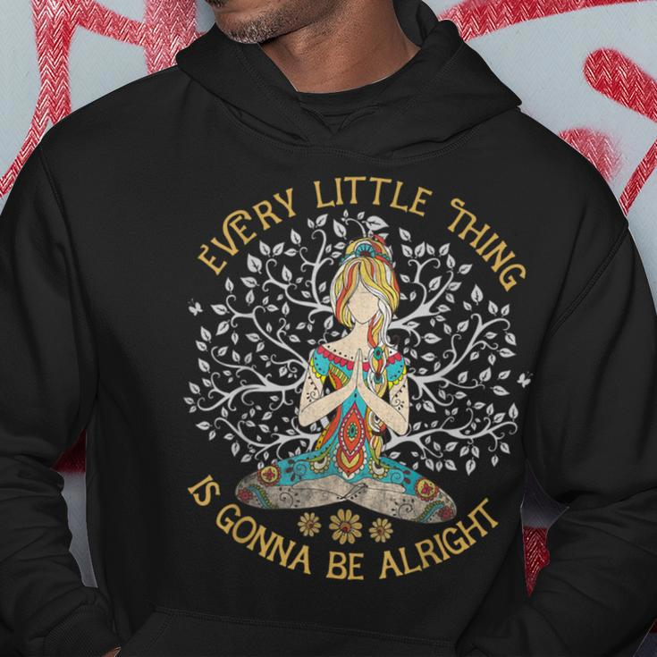 Every Little Thing Is Gonna Be Alright Yoga For Women Hoodie Unique Gifts
