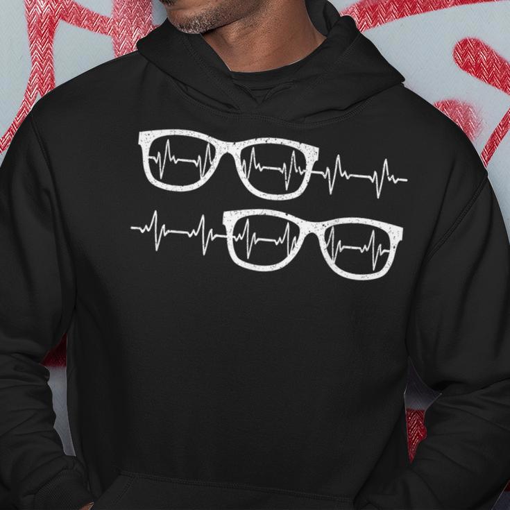 Eyeglass Heartbeat Optician Eye Doctor Ophthalmology Hoodie Unique Gifts