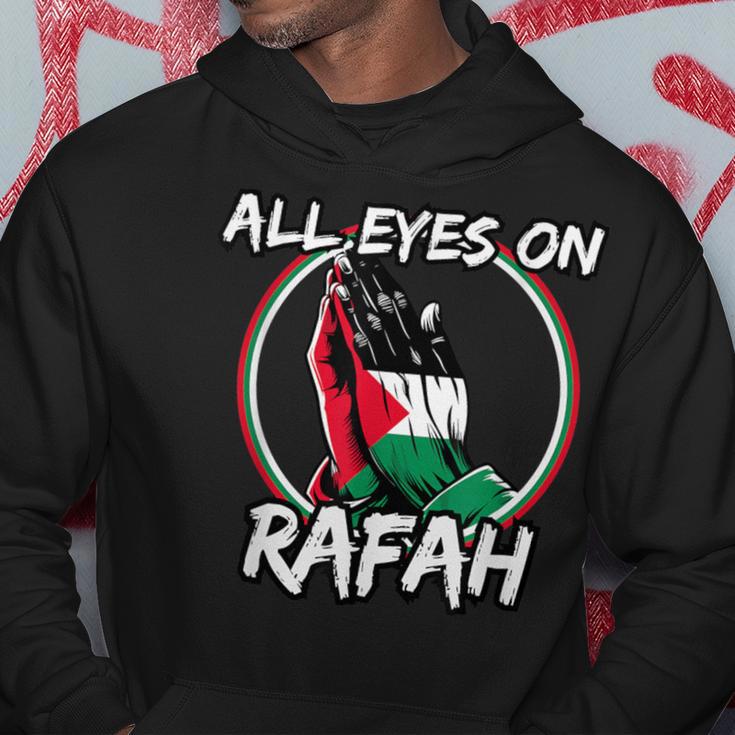 All Eyes On Rafah Betende Hände Palestina Flagge Kapuzenpullover Lustige Geschenke