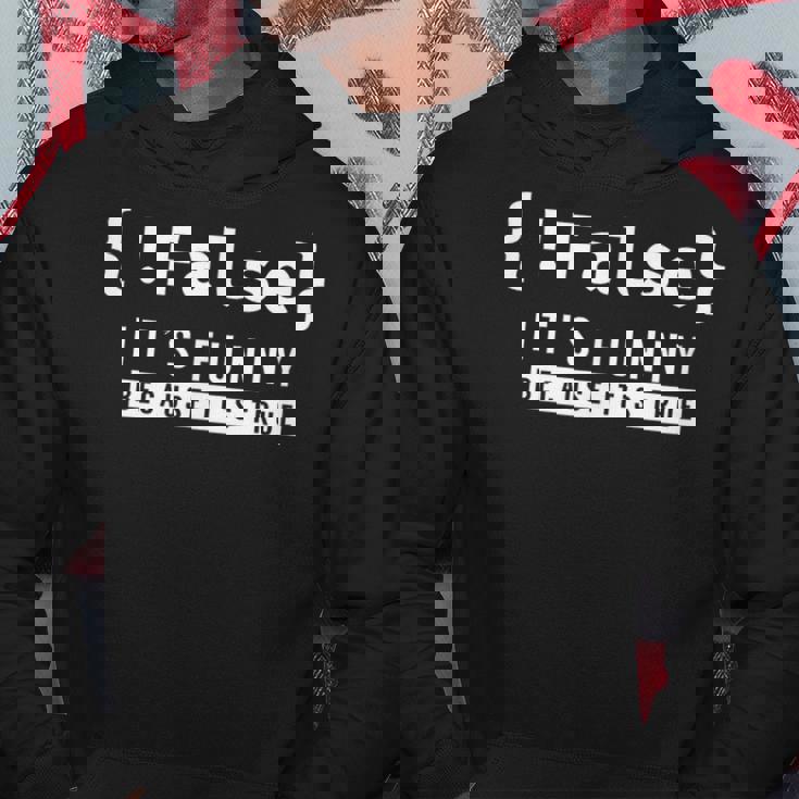 False Programmer Coding Code Coder Software Hoodie Personalized Gifts