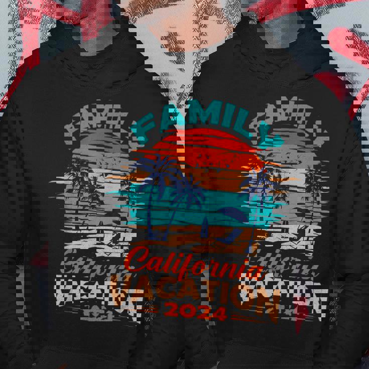 Family California Vacation 2024 Summer Beach Trip Group Hoodie Personalized Gifts