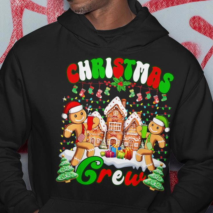 Family Christmas Crew Cookie Gingerbread Xmas Lights Hoodie Funny Gifts