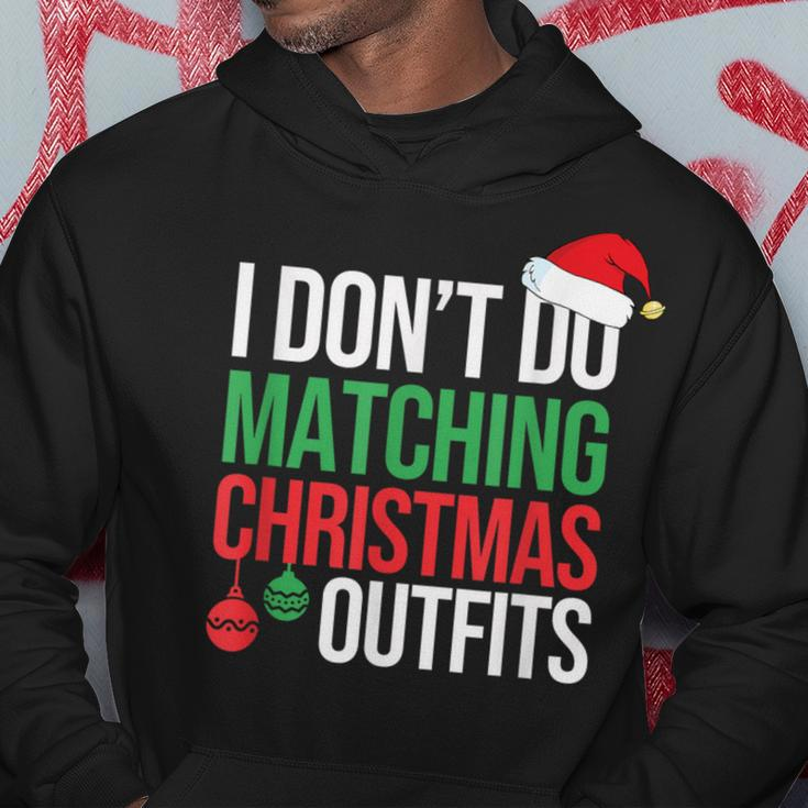 Family Christmas Pajamas I Dont Do Matching Christmas Outfit Hoodie Personalized Gifts