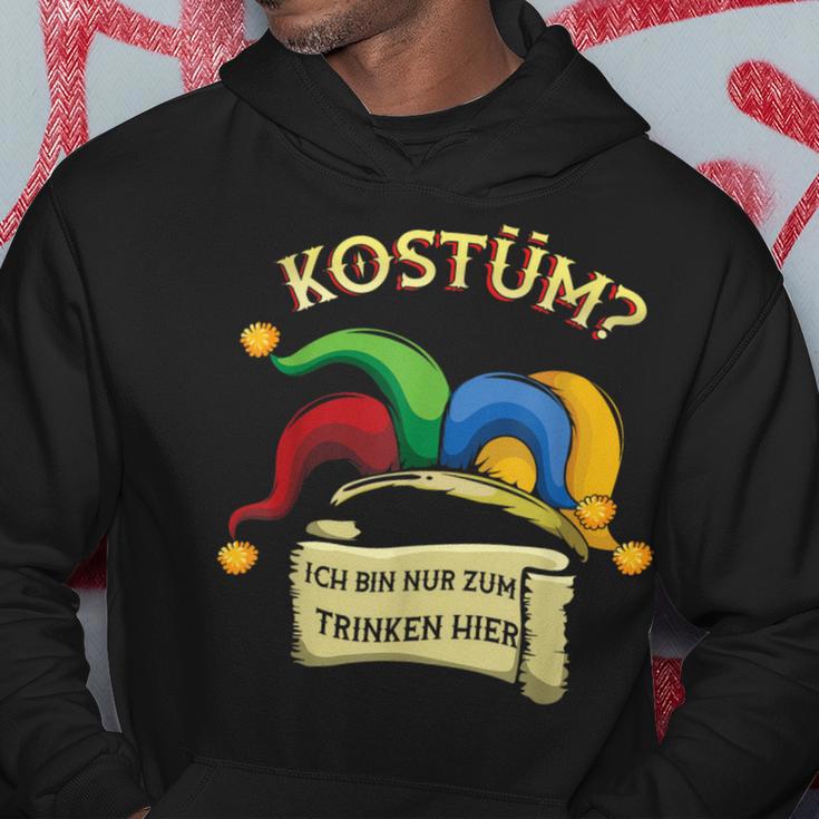 Fancy Dress Ich Bin Nur Zum Trinken German Langu Hoodie Lustige Geschenke