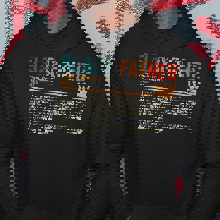Fathers Day Black Father Definition African American Dad Hoodie Personalized Gifts