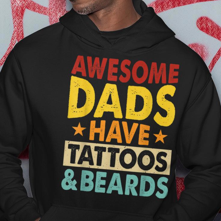 Father’S Day Dads Tattoos Beards Daddy Father Papa From Son Hoodie Unique Gifts