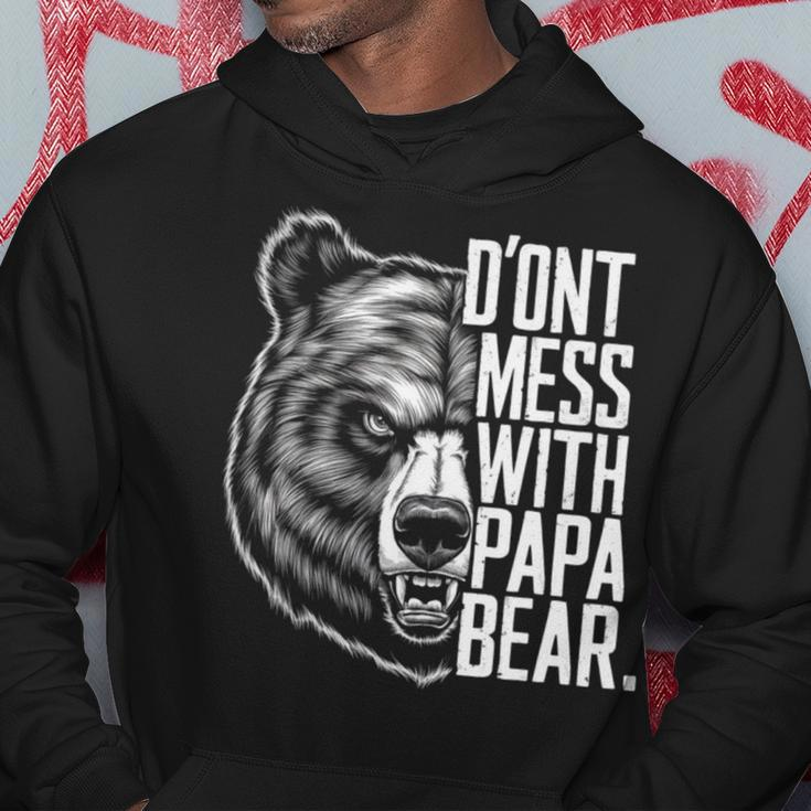 Father's Day Don't Mess With Papa Bear Hoodie Unique Gifts