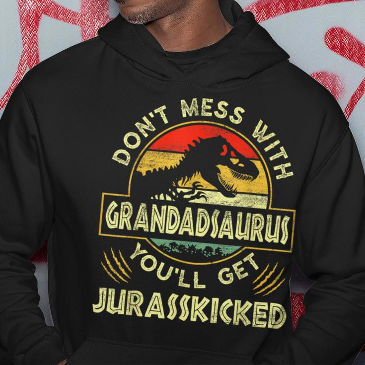 Father's Day Family Matching Grandad Dinosaurs Christmas Hoodie Unique Gifts
