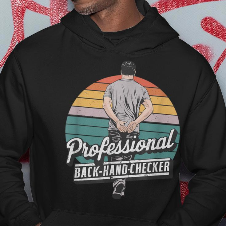 Father's Day Quote Professional Back Hand Checker Dads Hoodie Unique Gifts