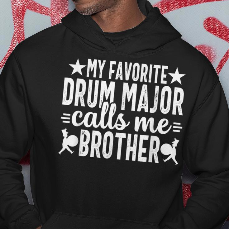 My Favorite Drum Major Calls Me Brother School Marching Band Hoodie Unique Gifts